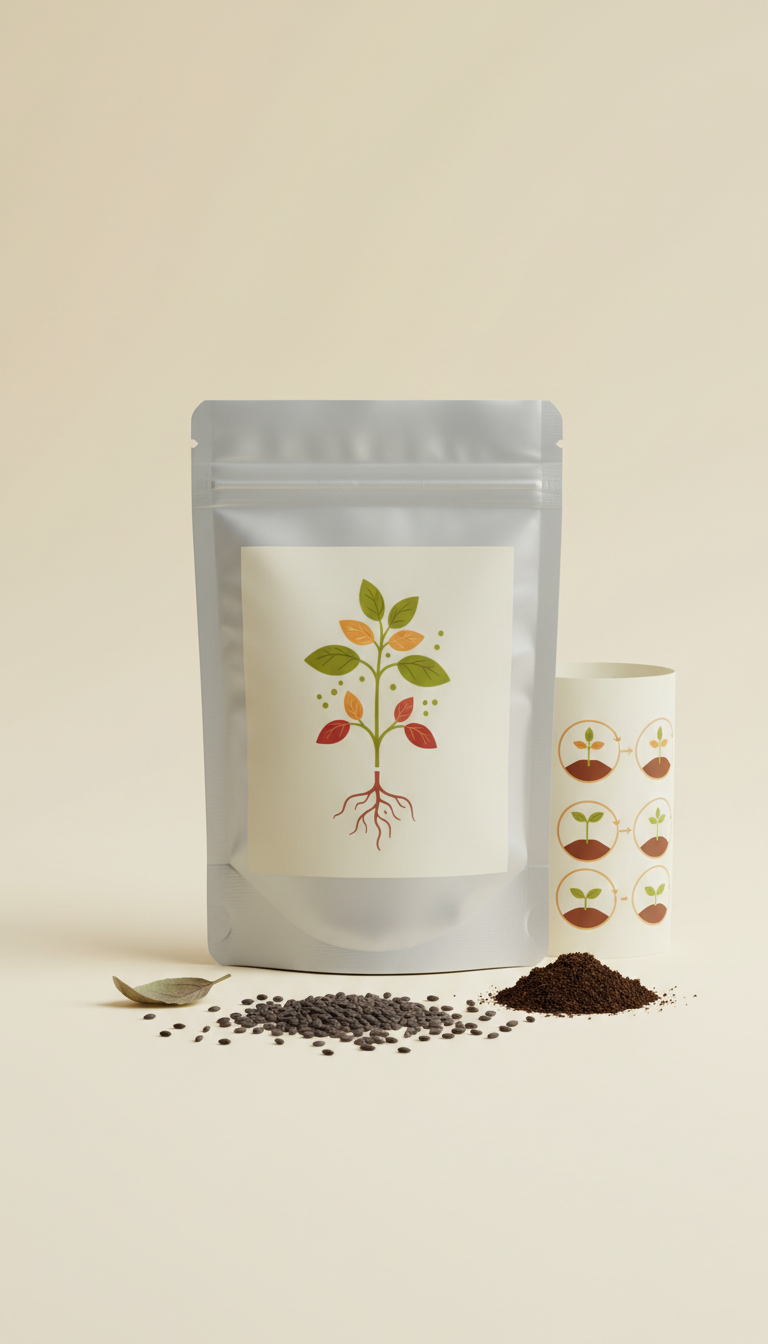 Basil Seeds With Foil Pouch