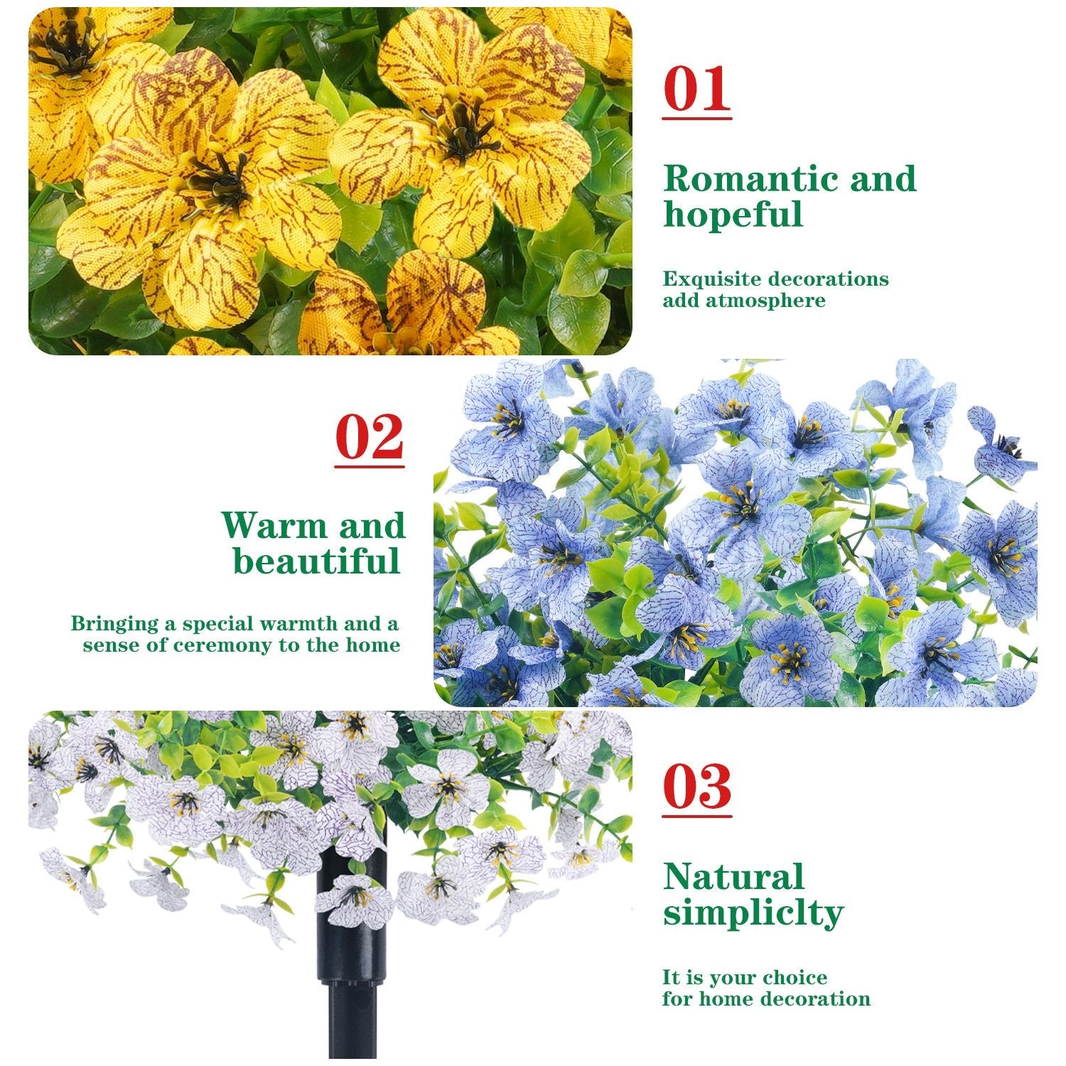 Last Day Promotion! 🔥Outdoor/Indoor UV Resistant & Waterproof Artificial Flower Decor