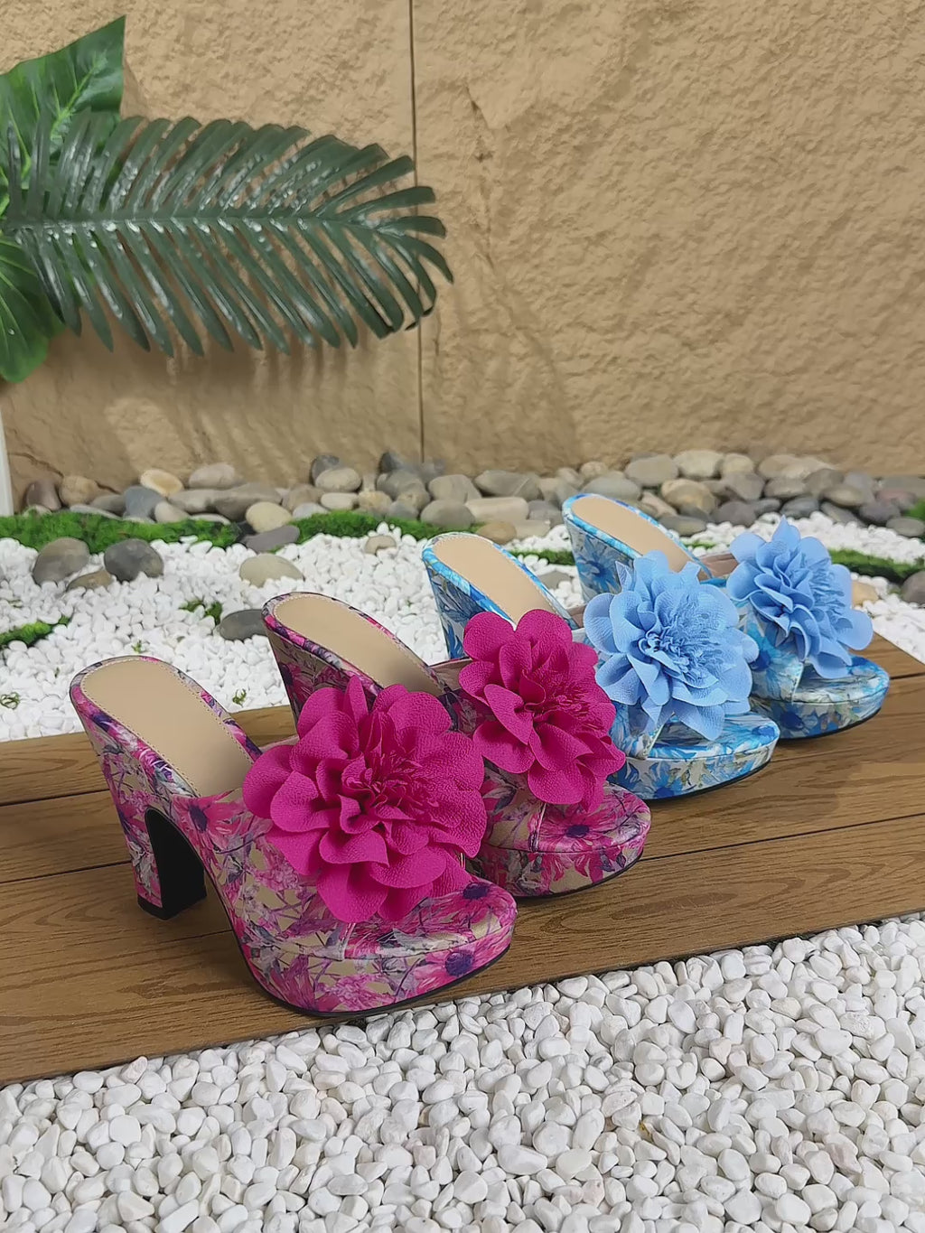 Elegant Women'S Stylish Printed High-Heeled Sandals with a Square Toe And Floral Thick Sole, Perfect for Weddings, Parties, Banquets, And Professional Outings., Women Shoes