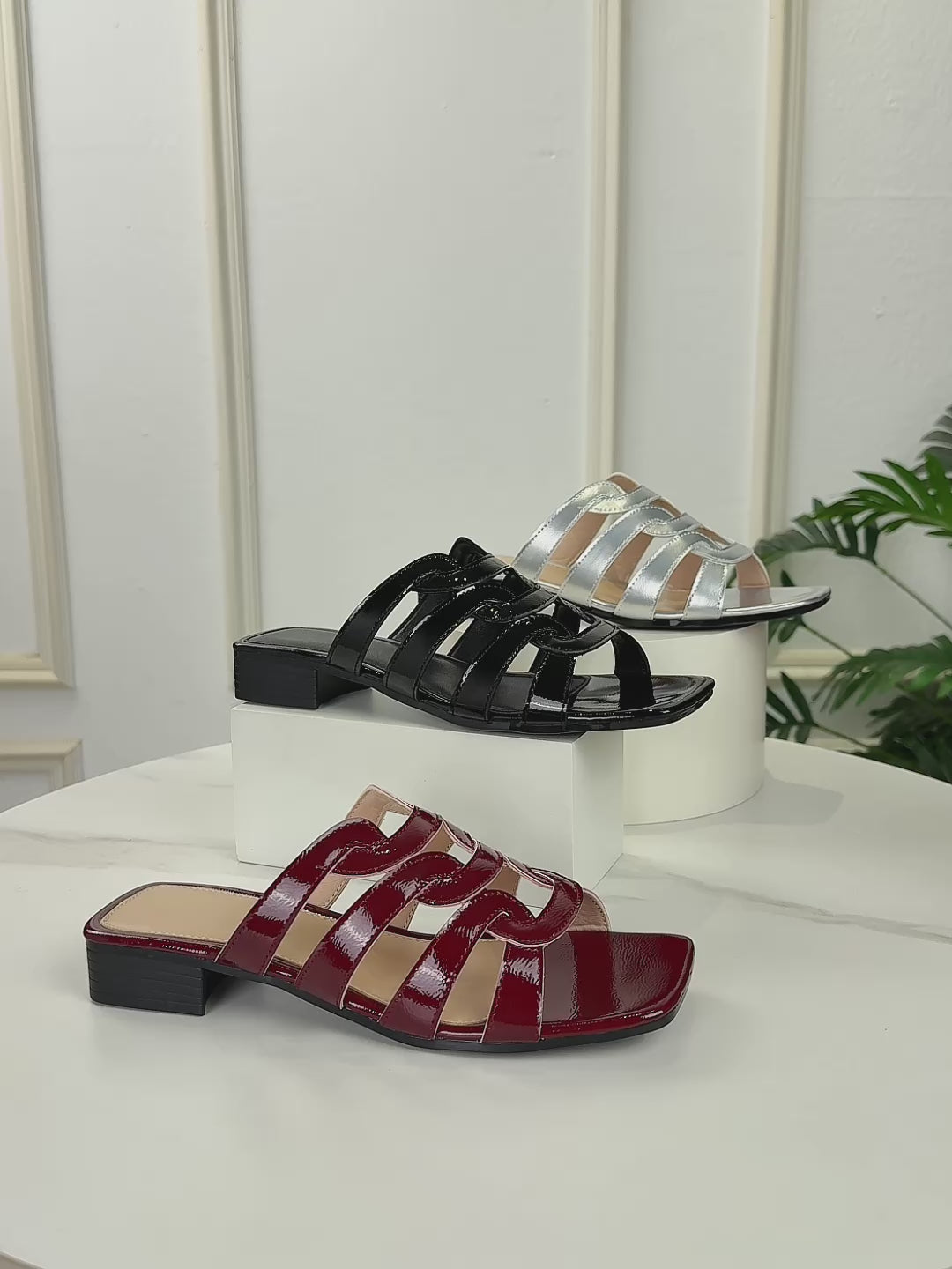 Elegant Open-Toe Sandals for Women with a Square Toe Design, Suitable for Casual Outings, Parties, And Travel., Women Shoes