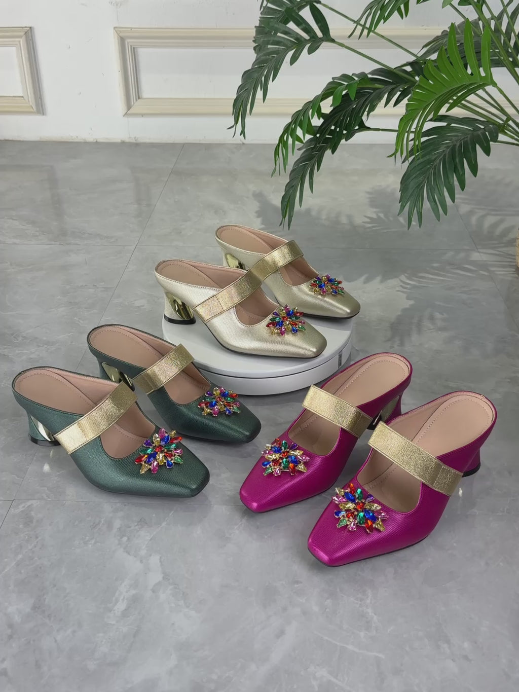 Elegant Women's High Heel Sandals, Fashionable Non-Tiring Thick Heel Slippers with Toe Cover, Suitable for Weddings, Balls, Parties, Casual Outdoor Wear, Women Shoes