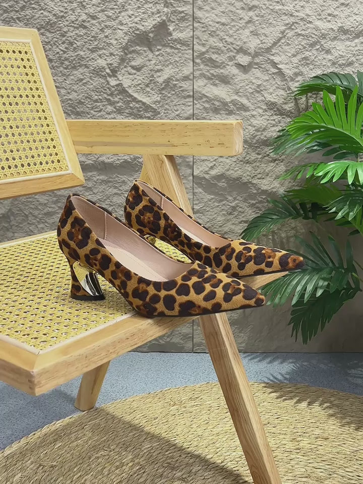 Ladies' Versatile Pointed-Toe High Heels with a Comfortable Chunky Heel, Easy And Elegant, Suitable for Parties, Banquets, And Casual Professional Settings., Women Shoes